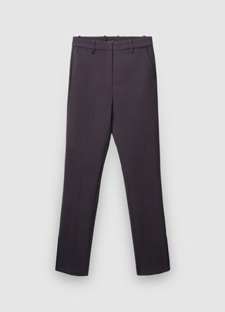 Pantaloni slim con spacchi