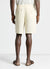 Solid colour linen blend jogger shorts