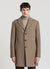 Single-breasted plain-colour coat
