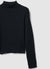 Luminescent ribbed turtleneck jumper