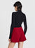 Skort with front panel