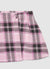 Flared checked miniskirt