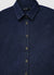 Solid colour denim crop shirt