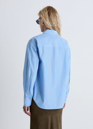 Camicia a righe con colletto classico