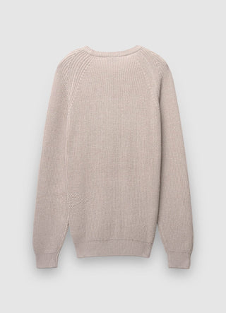Raglan sleeve ribbed jumper