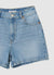Bermuda denim a vita alta