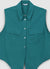 Camicia smanicata misto lino con nodo