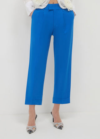 Pantalone classico con risvolto