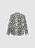 Animal print shirt with classic collar