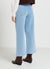Jeans culotte con tasche applicate
