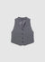 Short vest with buttons