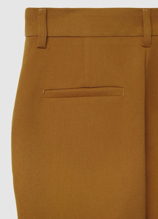 Pantaloni dritti slim fit con piega