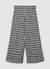 Pantaloni palazzo cropped in tweed