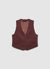 Short vest with buttons