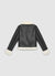 Aviator jacket with shearling-effect lining