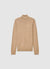 Plain-colour roll-neck jumper