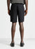 Solid colour linen blend jogger shorts