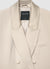 Double-breasted jacket with faux satin lapels