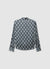 Satin-like patterned shirt with bow tie