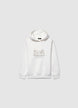 Hoodie with embroidered lettering - XS