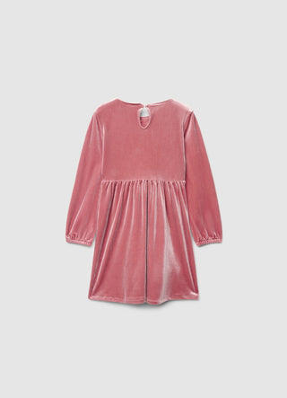 Robe en velours côtelé avec nœud