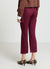 Pantalon flare cropped uni