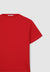 Unifarbenes T-Shirt mit Rundhalsausschnitt
