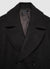 Cappotto doppiopetto con rever ampio