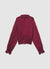 Blusa plissé con collo alto
