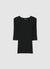 Solid colour ribbed T-shirt