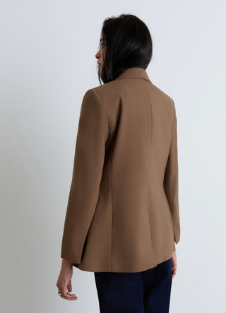 Double-breasted six-button blazer jacket
