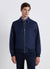 Giubbino bomber con zip e colletto classico