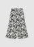 Wide cropped palazzo trousers with a pattern