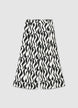Pantaloni palazzo crop ampio a fantasia - XS