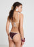 Slip mare brasiliana con piping e laccetti