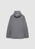 Cappotto doppiopetto con cappuccio interno