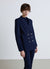 Solid colour double-breasted blazer