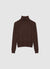 Maglione dolcevita a trecce