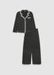 Set pigiama con profili in pizzo - XS