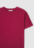 Plain-coloured crew neck T-shirt