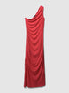 Ein-Schulter-Kleid mit Rüschen - XS