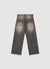 Wide-Leg-Jeans mit Allover-Print