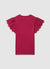 T-shirt with sangallo ruffle sleeves