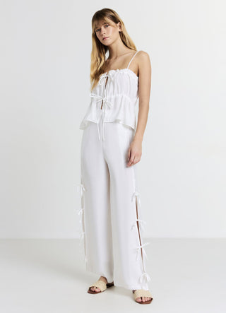 Bow tie palazzo trousers