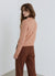 Crew neck jumper with dotted pattern