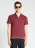 Solid colour embossed polo T-shirt