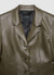 Solid colour leather-effect blazer jacket