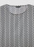 T-shirt simil satin stampa chevronne