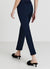 Cropped flare trousers in satin leather