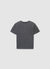 Solid colour crew neck T-shirt with a faded effect